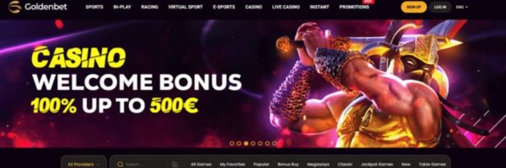 Goldenbet Casino bonus banner